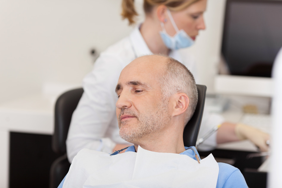 How can you relax when in the dental chair?