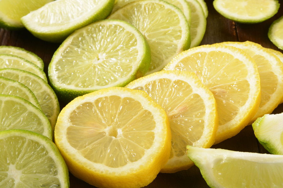 Lemon and lime contains citric acid.