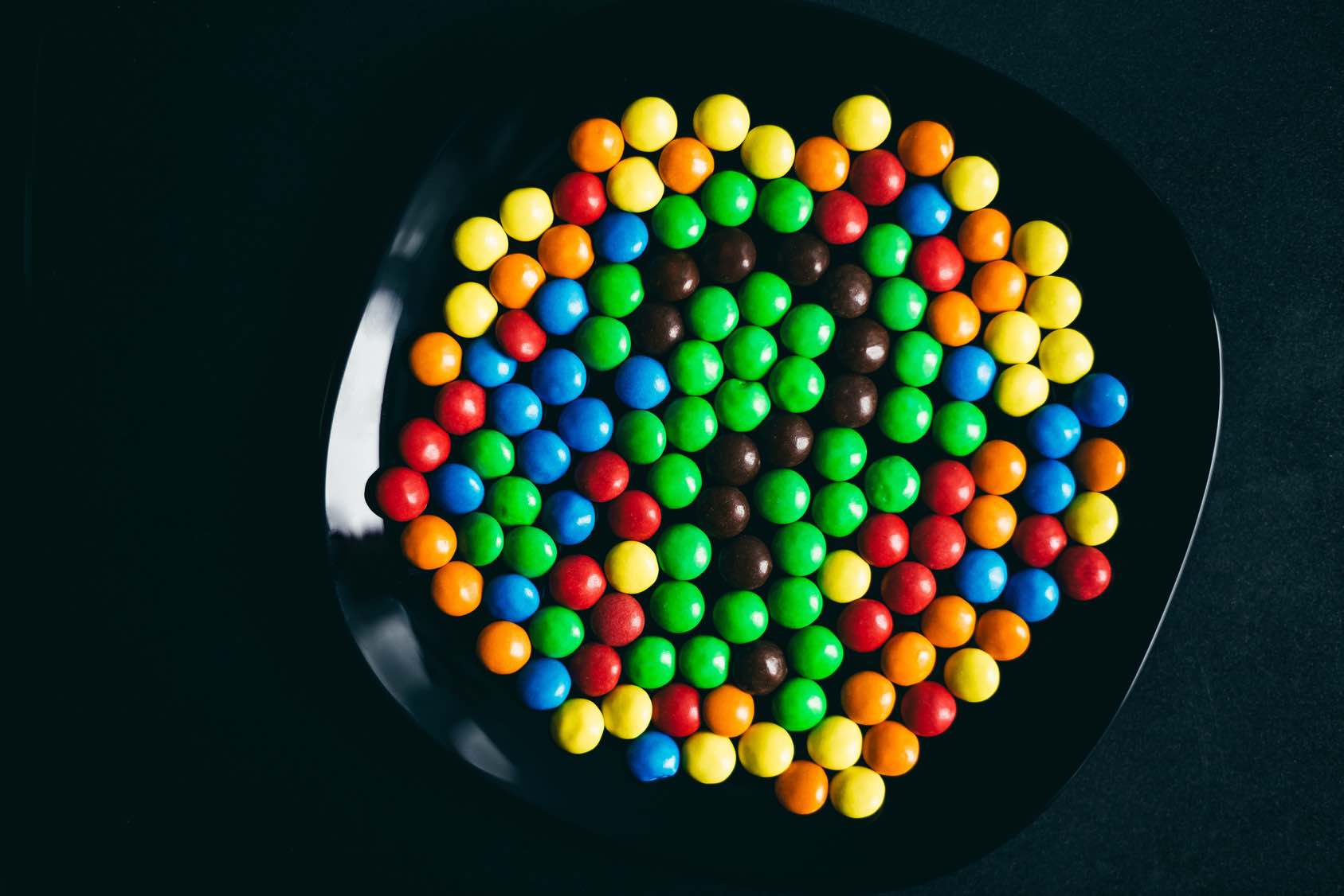 A bowl of candy illustrates the essential question — do they harm the teeth?